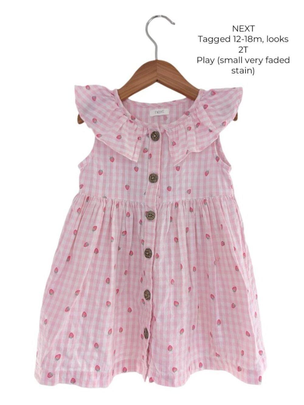 NEXT Strawberry Dress 12-18M 2T Girls Clothes